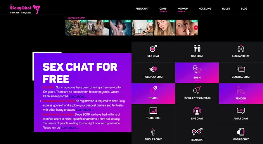 iSexyChat screenshot